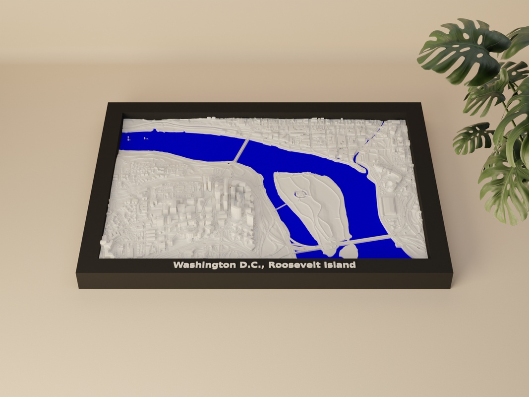 Washington D.C., Roosevelt Island render
