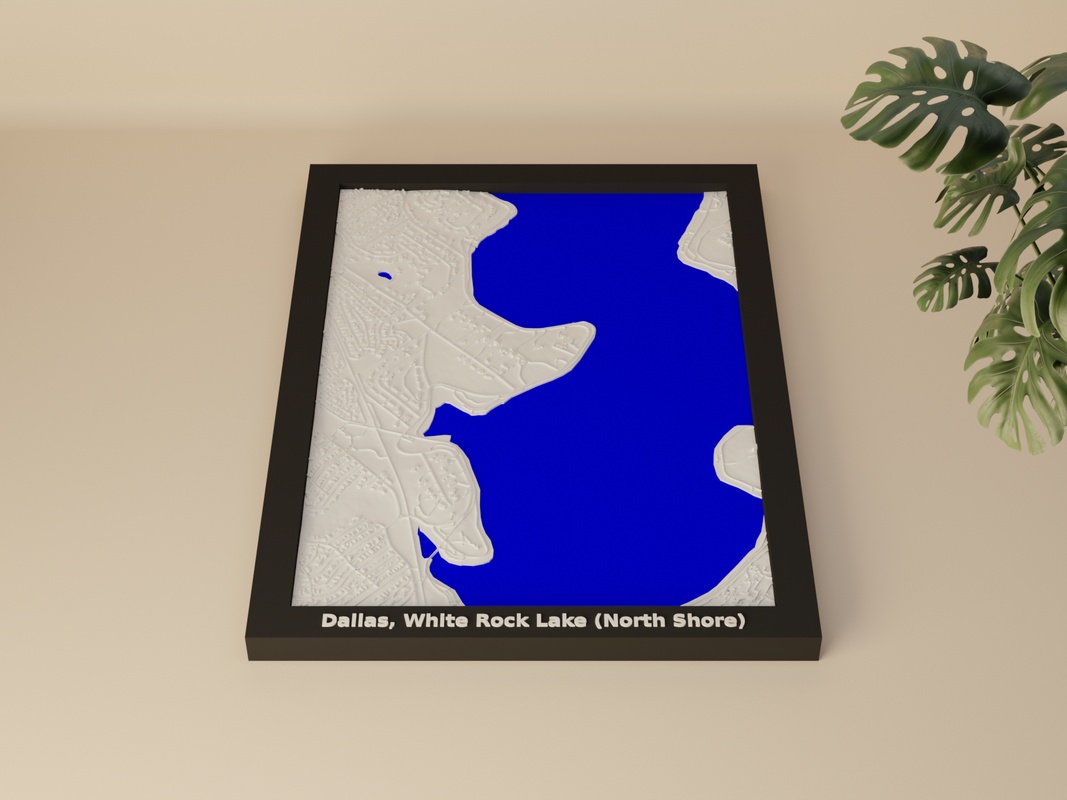 Dallas, White Rock Lake (North Shore) render